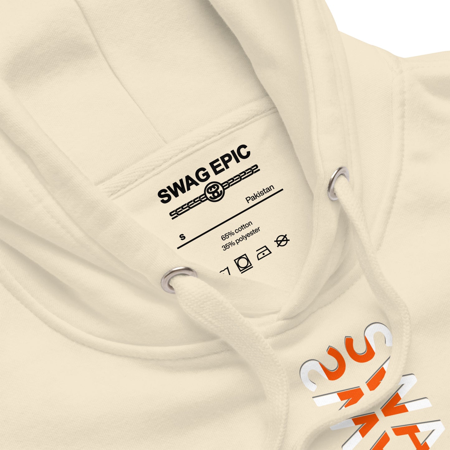 "SWAG IN COLOR" (BONE) EXCLUSIVE COMFORT HOODIE