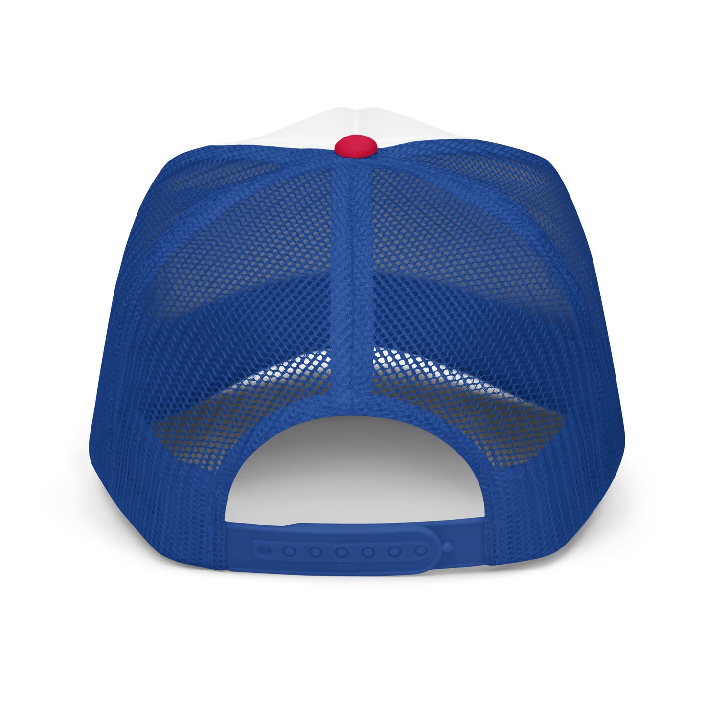 "3 PANEL COLOR" BLUE TRUCKER HAT