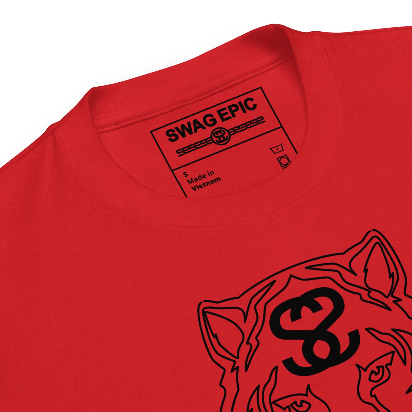 "TIGER FACE" (RED) DELUXE T-SHIRT