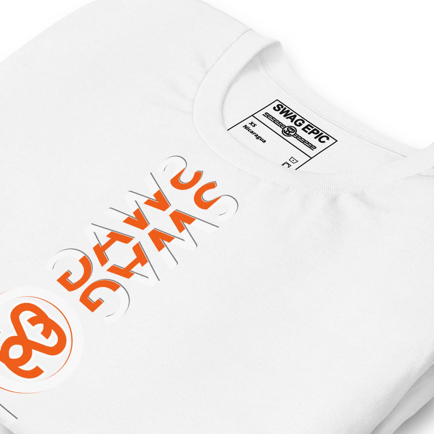 "SWAG IN COLOR" (WHITE) PREMIUM LUXURY T-SHIRT