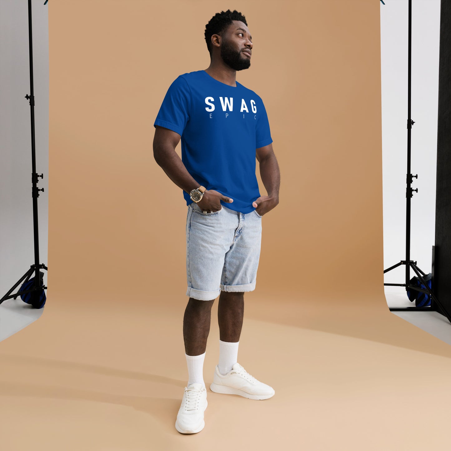 "SWAG EPIC" (BLUE) LUXURY T-SHIRT