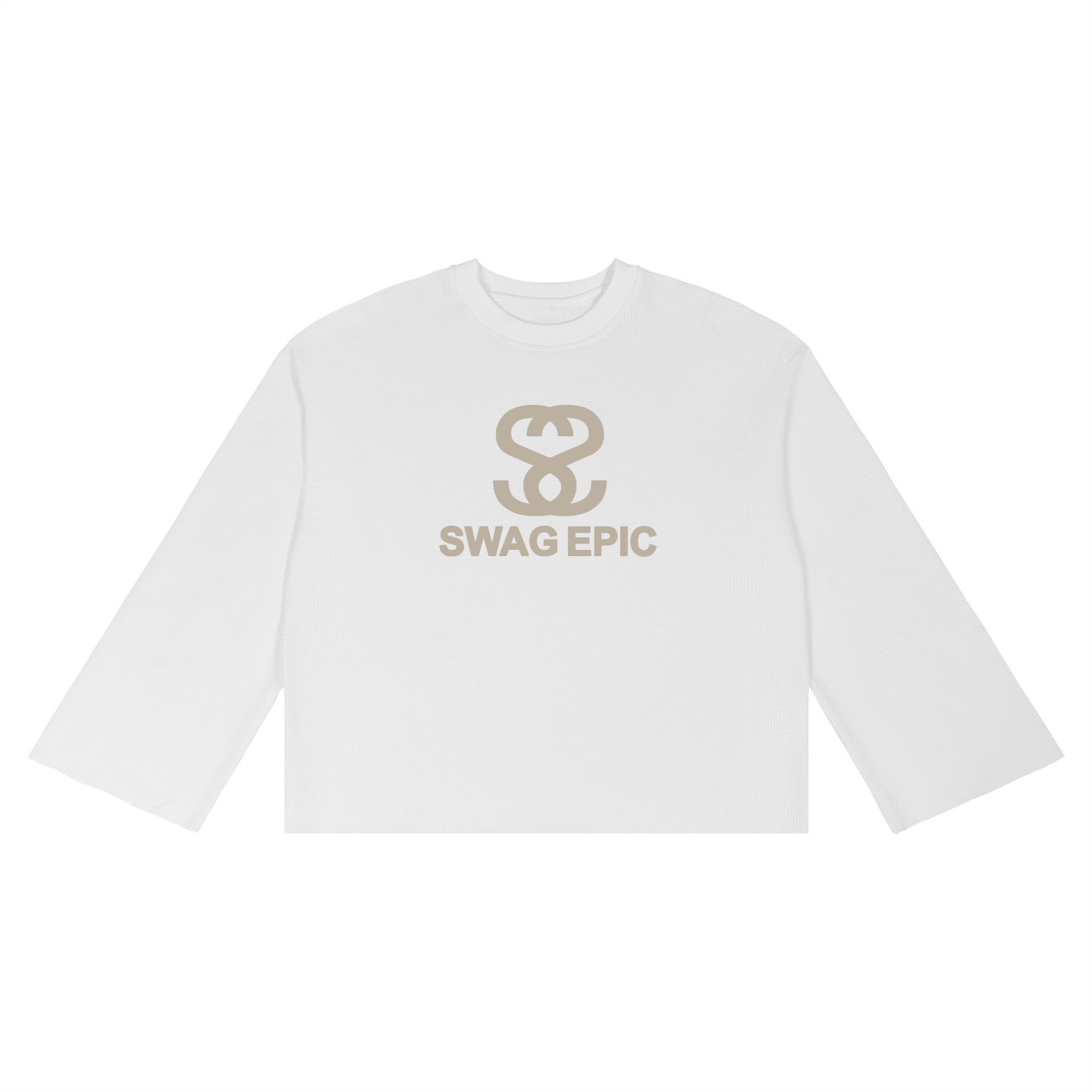 Unisex Waffle Raw Edge "Swag Epic"T-Shirt