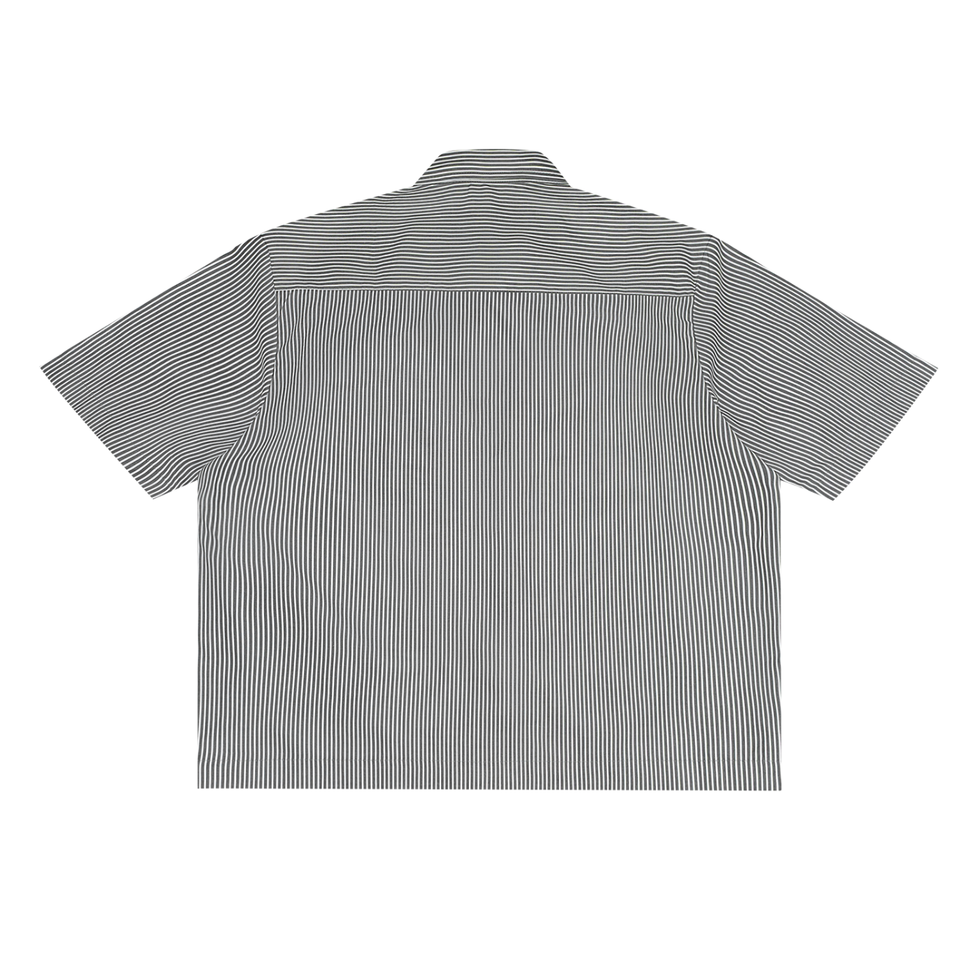 Oversized Vertical Stripe "Swag Epic" Boxy Shirt