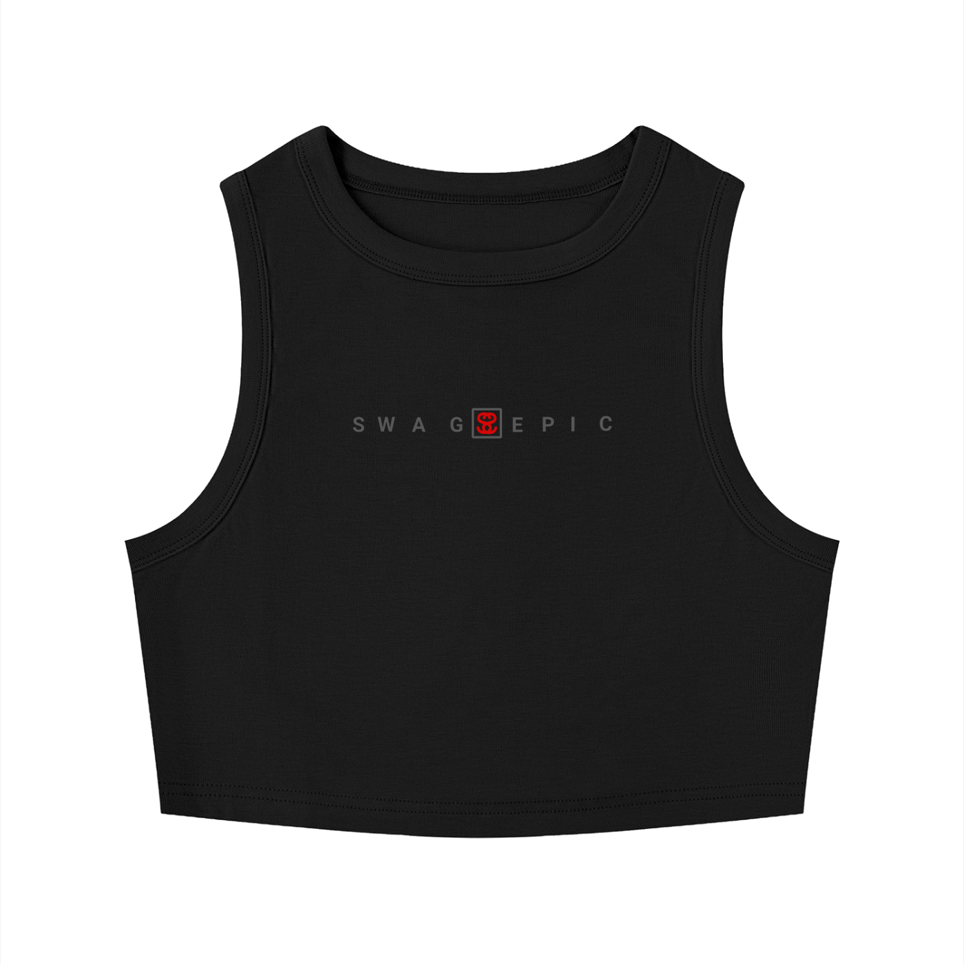 Women's Tight Crewneck Crop Tank Top " Sexy Swag"