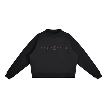 Essential Fleece Mock-Neck Crew Sweatshirt – Swag Ladies