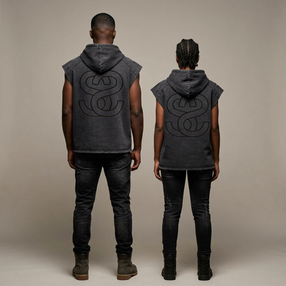 Snow Washed Boxy Hooded Tank Top – Summer Swag Collection