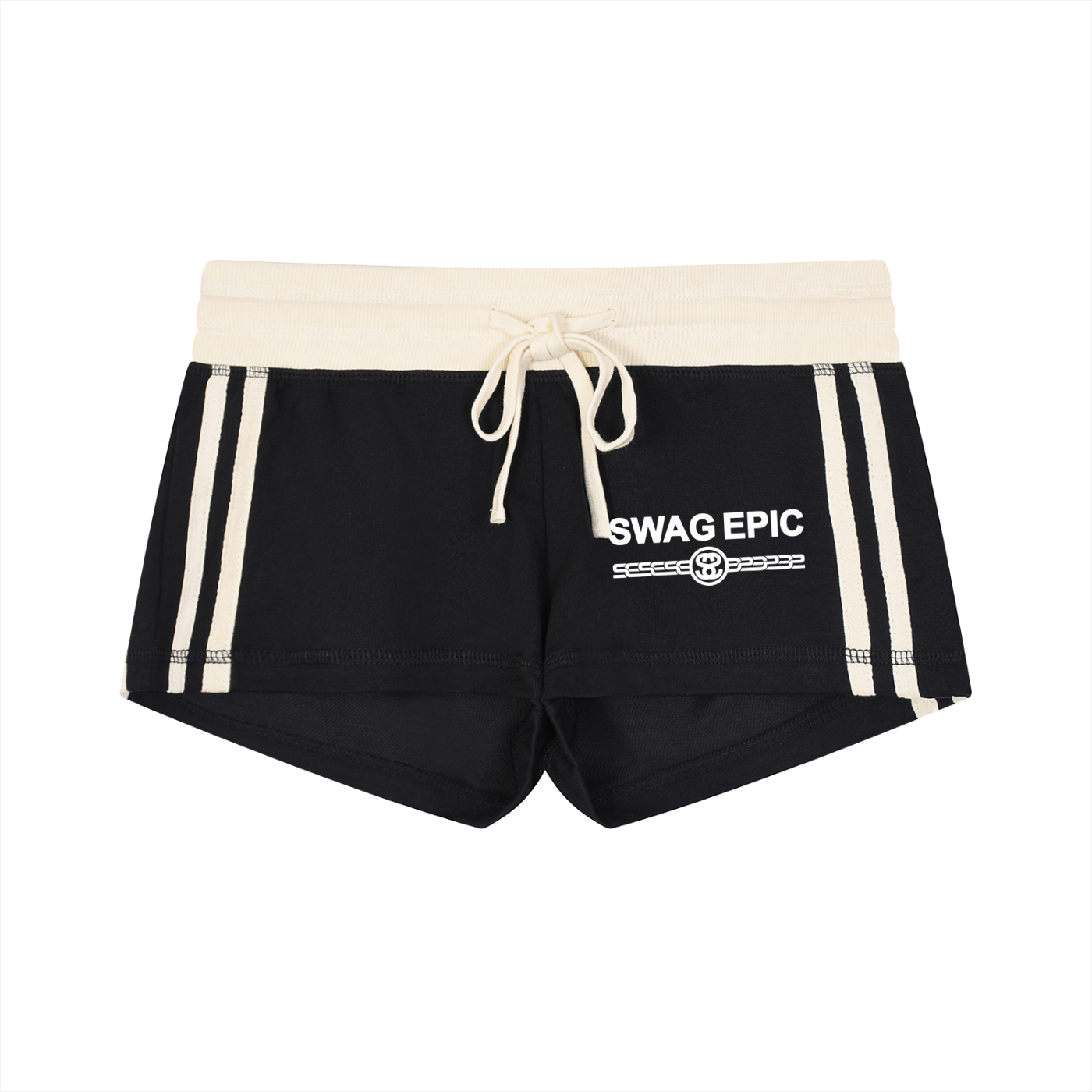 Women's Contrast Stripe Track "Swag Epic" Shorts