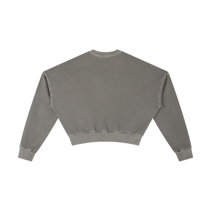 Vintage Washed Cropped Sweatshirt – Swag Ladies