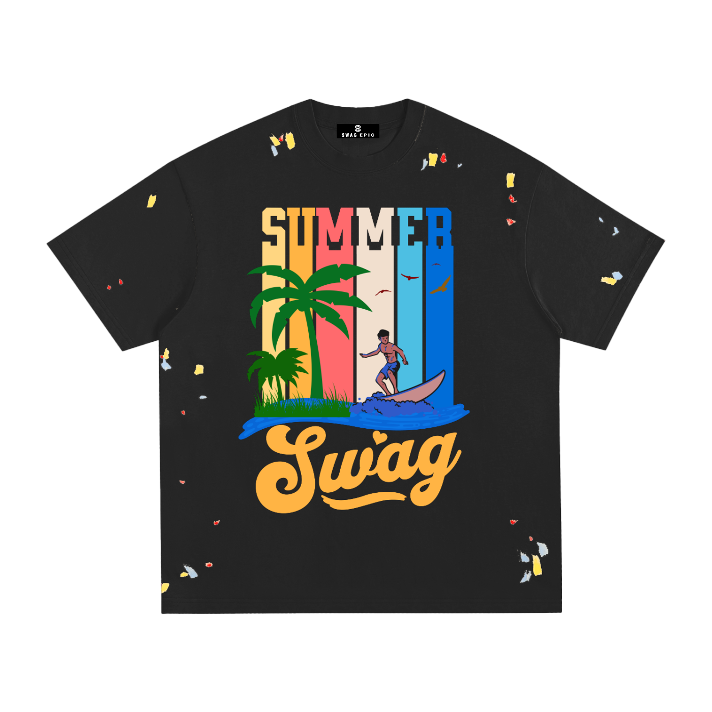 Swag Epic Paint Splatter T-Shirt – “Summer Swag Collection”