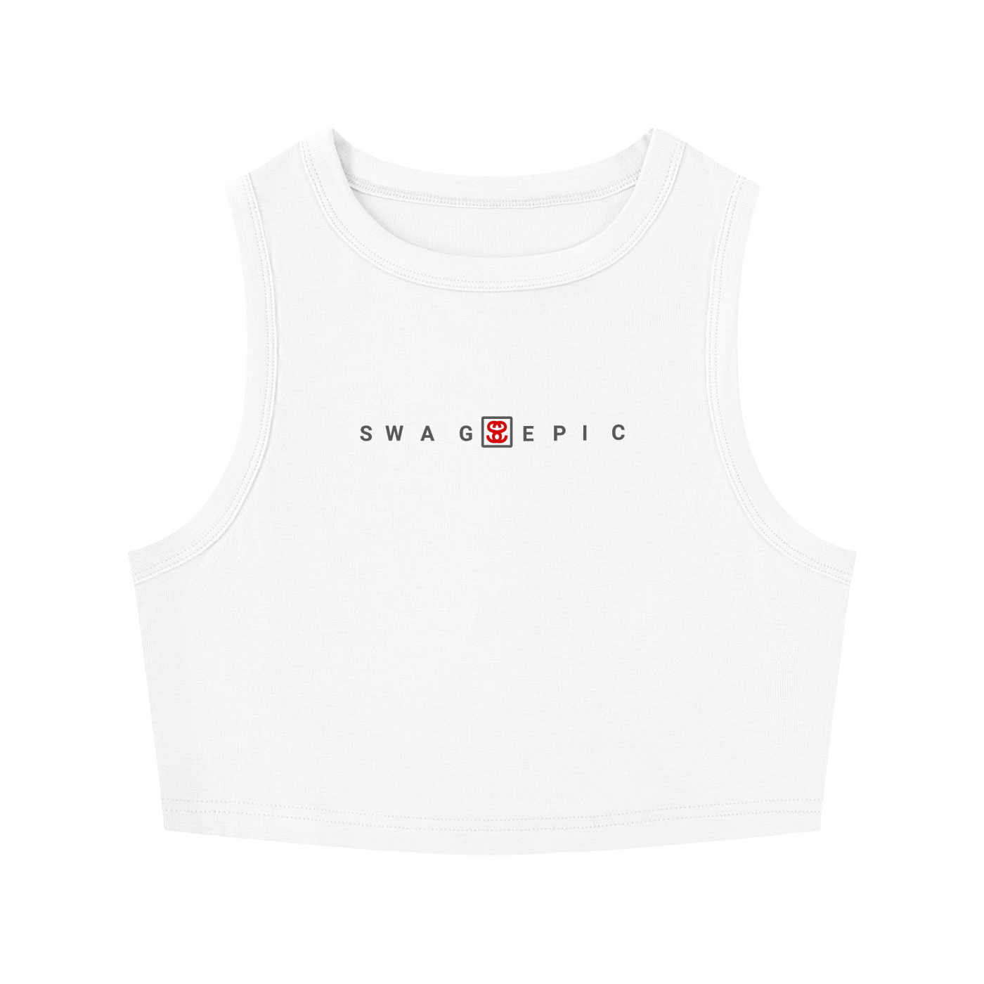 Women's Tight Crewneck Crop Tank Top " Sexy Swag"