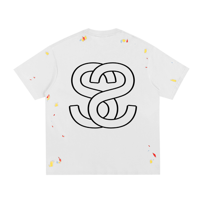 Paint Splatter Cotton T-Shirt – "Summer Swag" Collection