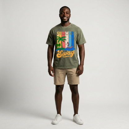 Swag Epic Mineral Wash Waffle Knit T-Shirt “Summer Swag Collection”