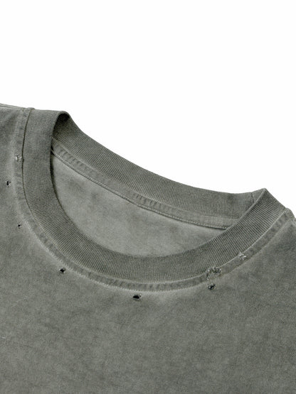 Distressed Grommet Eyelet Tank Top  - Love trumps Hate
