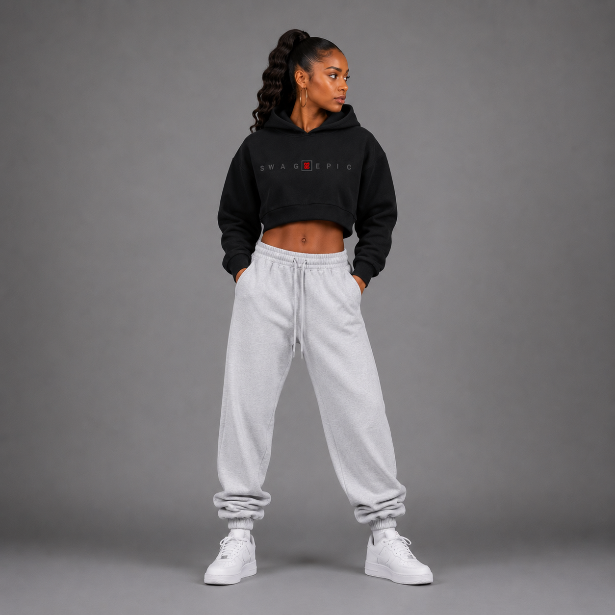 Essential Cropped Hoodie – Swag Ladies