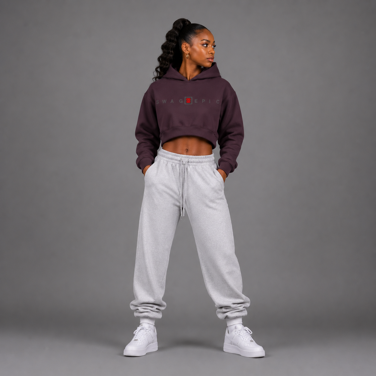 Essential Cropped Hoodie – Swag Ladies