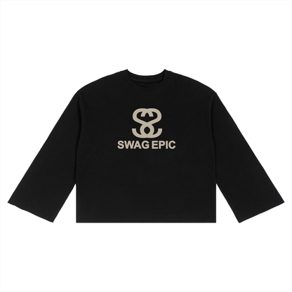 Unisex Waffle Raw Edge "Swag Epic"T-Shirt
