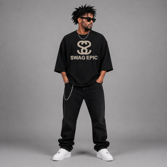 Unisex Waffle Raw Edge Long Sleeve T-Shirt - "Believe in your Swag"