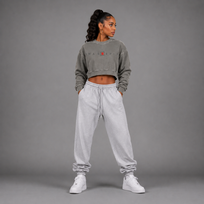 Vintage Washed Cropped Sweatshirt – Swag Ladies
