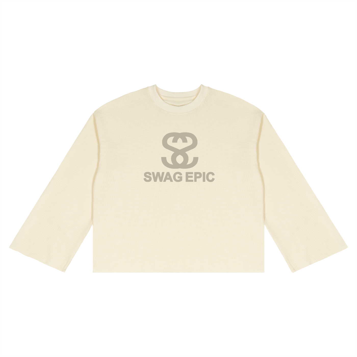 Unisex Waffle Raw Edge "Swag Epic"T-Shirt