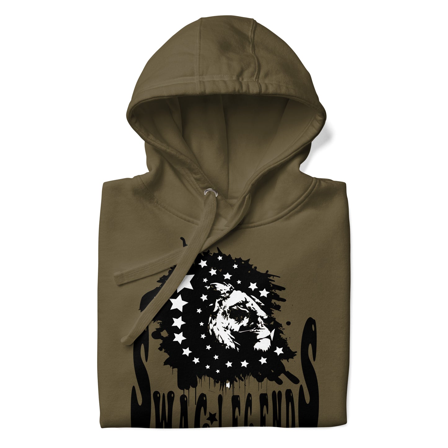 "SWAG LEGEND SS" (MILITARY GREEN) HEAVYWEIGHT HOODIE