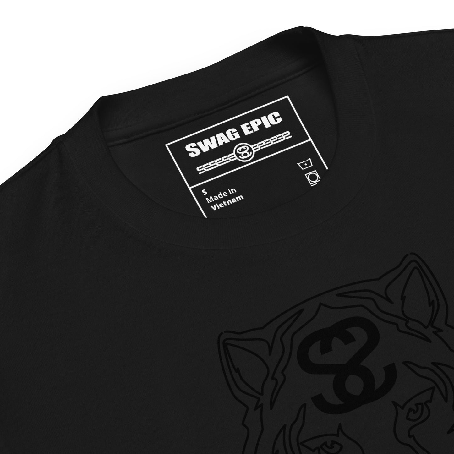 "TIGER FACE" (BLACK) DELUXE T-SHIRT