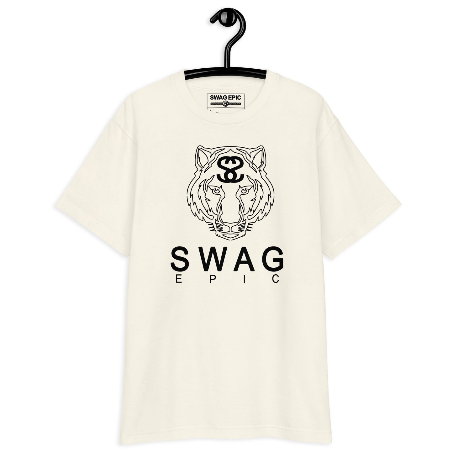"TIGER FACE" (IVORY) DELUXE T-SHIRT