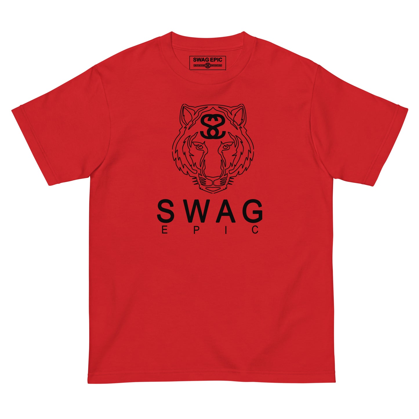 "TIGER FACE" (RED) DELUXE T-SHIRT