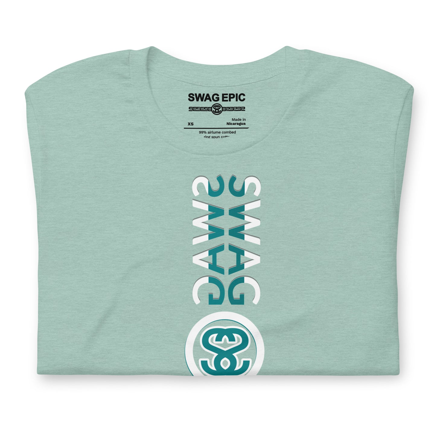 "SWAG IN COLOR" (SEA FOAM) PREMIUM LUXURY T-SHIRT