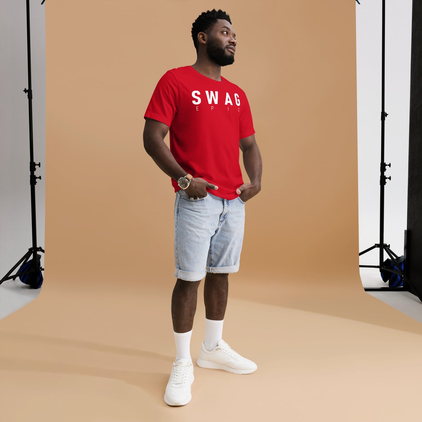"SWAG EPIC" (RED) COMFORT LUXURY T-SHIRT